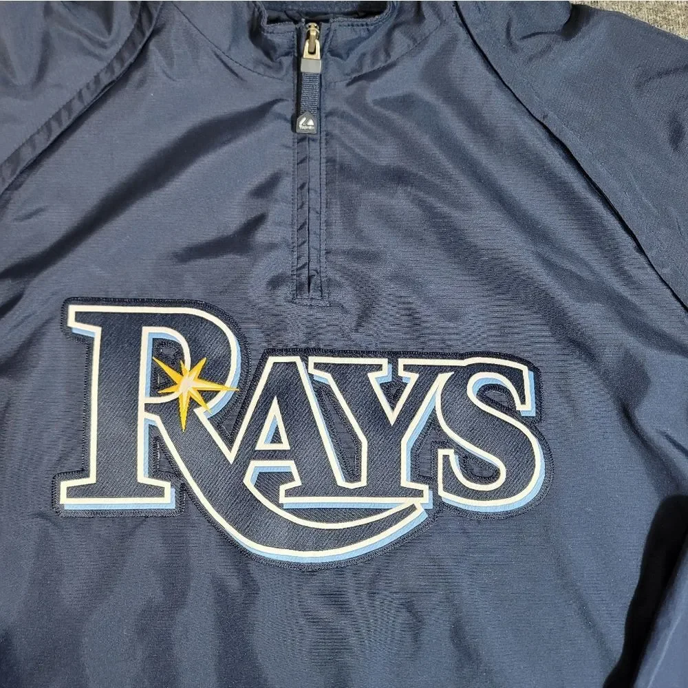 Tampa Bay Rays Majestic Authentic Collection Cool Base Pullover XL Navy